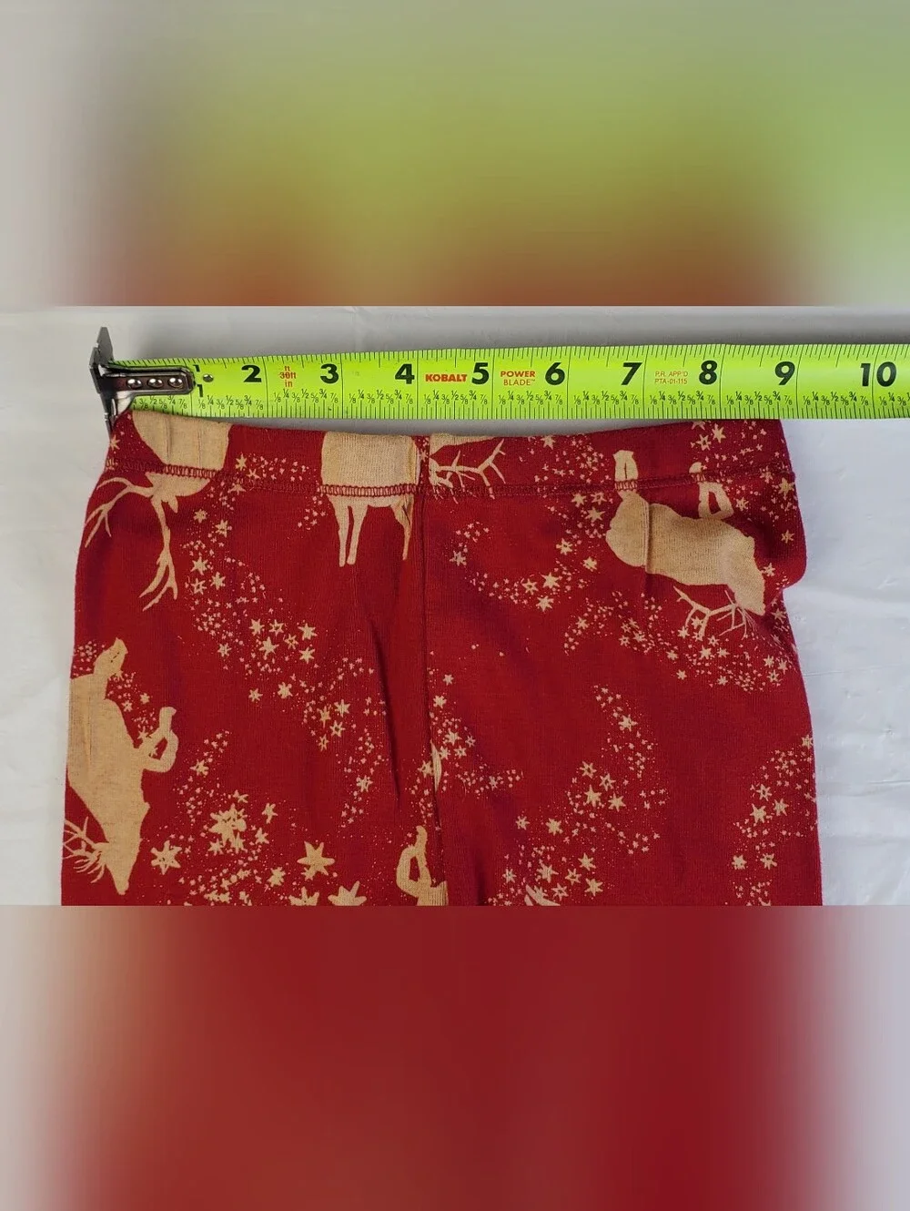 Burts Bees Kids Christmas Holiday Reindeer Pajamas 2-Piece - Size 5T - GUC